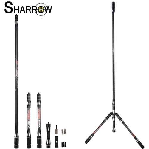 1set Archery Balance Rod Competition Stabilizer Pure Carbon Fiber Damping Rod Shock Absorption Recurve Bow Hunting Accessories