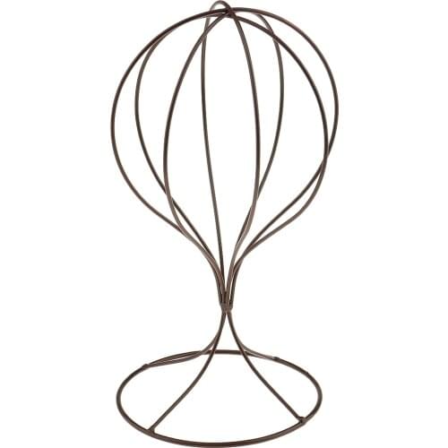 2pcs Freestanding Stable Metal Hats Caps Wigs Holder Storage Display Stand Rack for Home Shop Salon