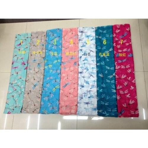 2015 Fashion Dragonfly Print Scarf Women Animal Print Shawls And Scarves Wrap Lady Long Hijab 10PCS/LOT Free Shipping