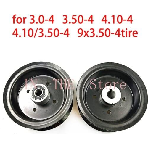 4" rim wheel Alloy Rim hub for 4.10-4 3.50-4 3.00-4 trye tire 49cc ATV Quad Go Kart Gas scooter bike motorcycle