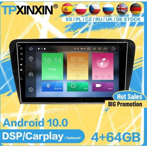 Car Radio Stereo Receiver Bluetooth Android For Skoda Octavia 2014 2015 2016 2017 GPS Player Auto Audio Head Unit