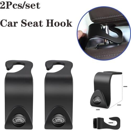 2Pcs Car Styling Seat Back Hooks Accessories For Land Rover Range Rover Evoque RR EVQ Defender Discovery Freelander SV SVR Velar