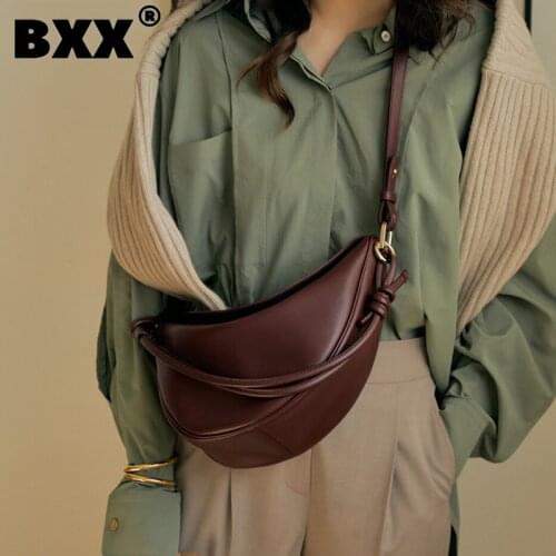 [BXX] Simple PU Leather Branded Crossbody Handbags and Purses 2021 Spring Womens Designer Shoulder Bag Ladies Travel Bag HQ410