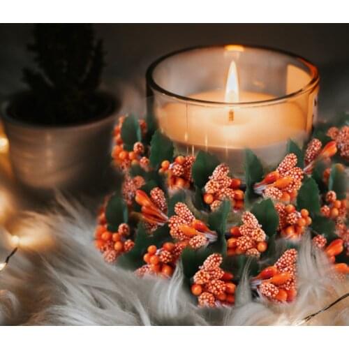 Candle Ring Wreath Wreaths Artificial Berries New 1Pcs Durable Quality Thanksgiving Harvest Home Decor Fashion Hot Foam Garland