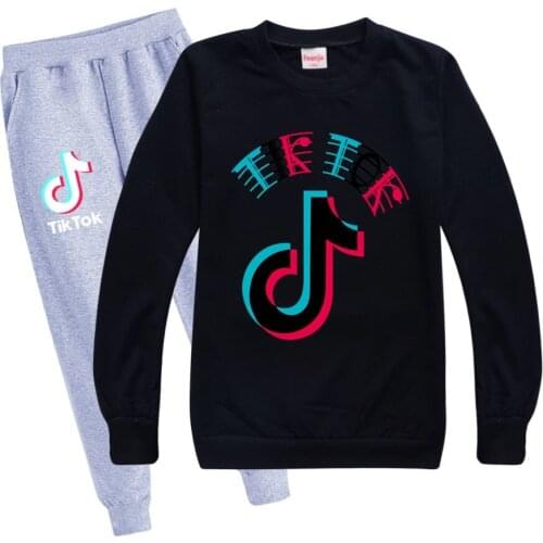 TIK TOK Baby Boys Clothing Sets Sport Suits Kids 2-16 Years Girl Christmas Outfit Children Top+Pants 2pcs Set