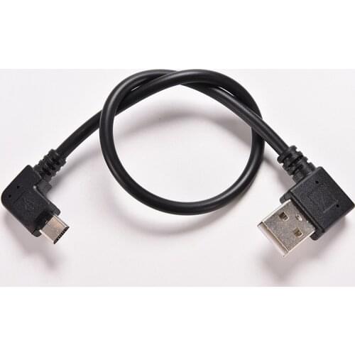 Micro USB 5 Pin Male to USB 2.0 A Male Cable Converter Left Right 90 Degree Adapter