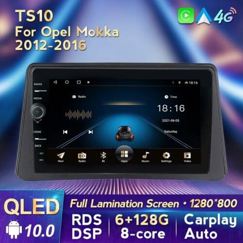 MLOVELIN QLED Screen for Suitable for OPel Mokka 2012-2016 Automotive Intelligent Multimedia Navigation RDS DSP 8-core 6+128G