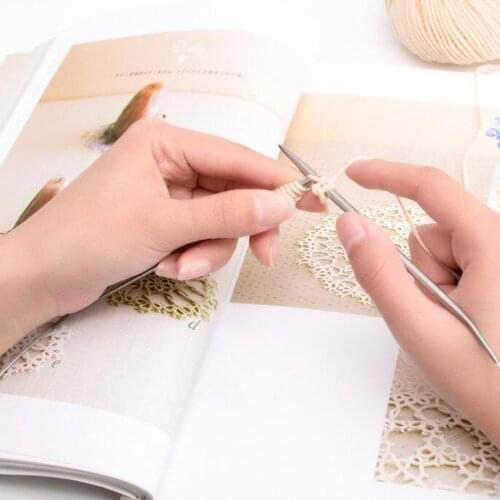 Circular Knitting Needle Kit 12 Sizes 3.5-12mm Weaving Tools