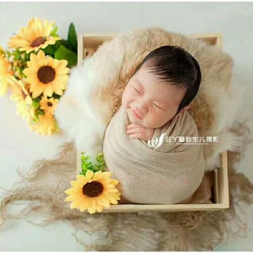 Newborn natural rabbit fur Basket stuffer filler Newborn fur cover Poing fabric photography studio props Layer fabric