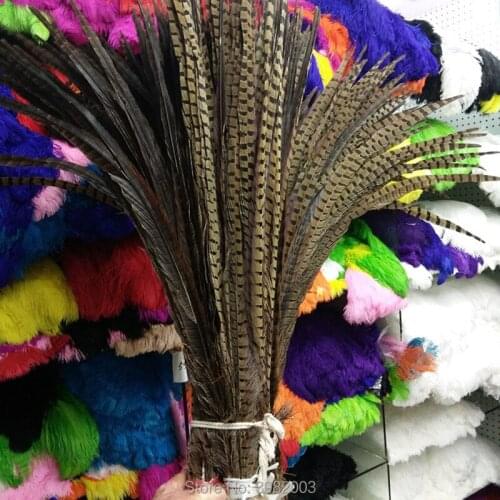 Wholesale 100pcs natural pheasant feathers 90-100cm/36-40inch Decorative diy Stage performance Carnival wedding Accessories
