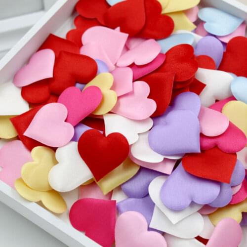 New 100Pcs/lot Love Heart Shaped Sponge Petal For Wedding Decorative Handmade DIY Petals Birthday Table Wedding Party Supplies