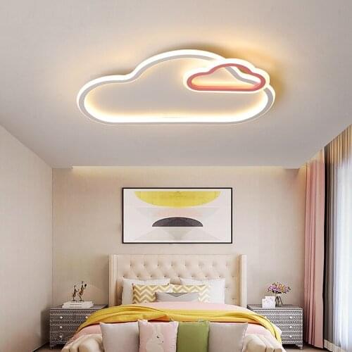Clouds Modern led ceiling lights lustre led Children room Kids Bedroom Pink/Blue color Minimalism led lighting WF1116
