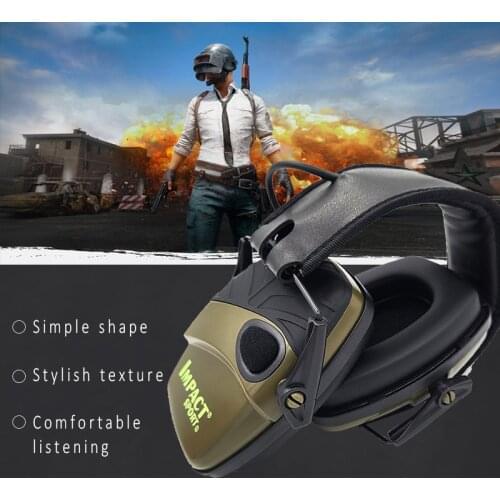 Hunting Headphone Shooting Earmuff Amplification Anti-noise Sound Protective Headset Tactical Hearing Protector Outdoor Activity