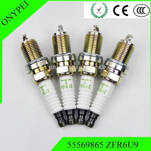 4-6pcs/lot Original engine Spark plug for Chevrolet Cruze Epica Sonic Opel Astra Zafira 55569865 1214041 93180485 ZFR6U