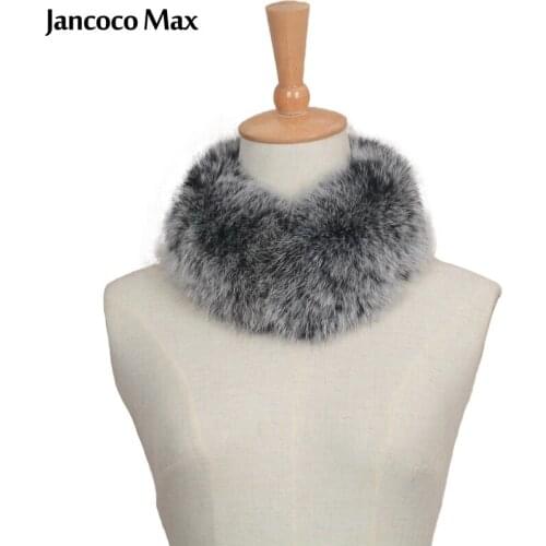 Lady Fashion Real Fur Scarf Natural Fox Fur Magnetic Scarves Autumn Winter Muffler S1639