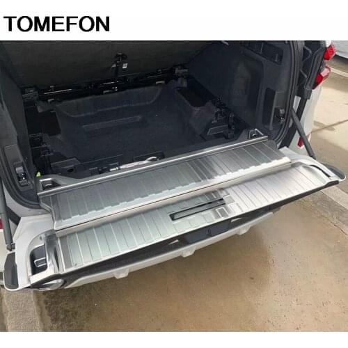 TOMEFON For BMW X5 G05 2019 2020 Tail Rear Door Trunk Inner Bumper Fender Protector Sill Cover Trim Accessories Stainless Steel