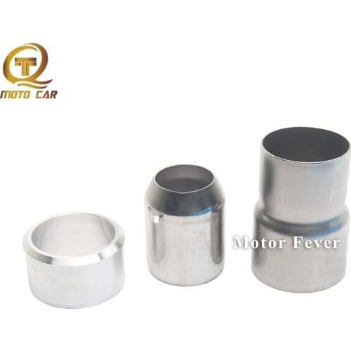 1pc Universal Adapter Exhaust Escape Motorcycle Exhaust Link Pipes Stainless Steel 51-60MM Connector Link Convertor Exhaust Pipe