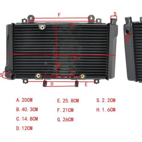 New Performance Motorcycle Engine Replacement Parts Aluminium Radiator Cooling Cooler For Honda CBR400 RR CBR400RR NC23