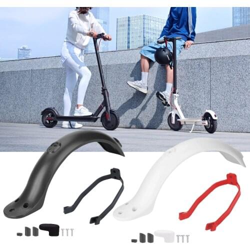 Rear Mudguard Fender Guard + Bracket + Hook for Xiaomi 1S/M365 Shockproof Fender Bracket Electric Scooter Accessories
