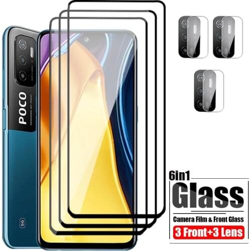 For Xiaomi Poco M3 Pro 5G Protective Glass On Xiomi X3 Pro F3 Camera Screen Protector Xaomi Pocom3 X 3 NFC Tempered Glas Film