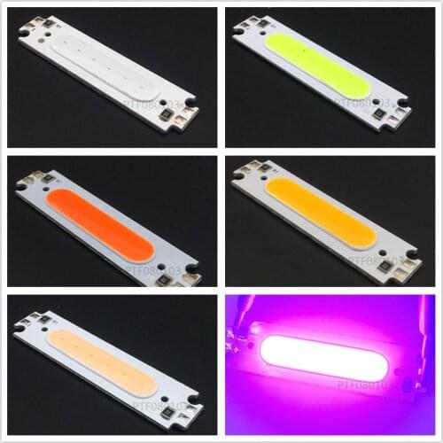 10pcs 60x8MM 3W Warm Cold White Blue Red LED Bar Lights COB Strip Bulb Lamp DC 3V 60mm LEDs Chip for DIY Bed Bicycle Lights