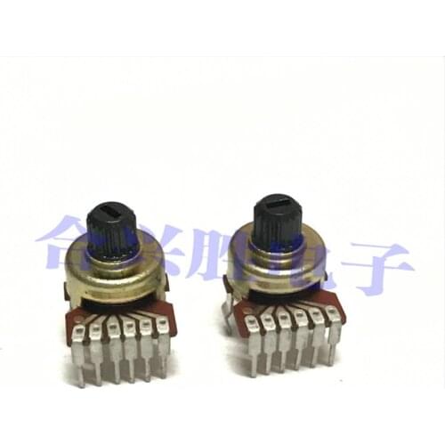 121 type vertical rotary potentiometer dual A20K audio amplifier speaker volume potentiometer 6 feet flower shaft 5mm