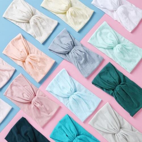 30 Pcs/Lot,16 cm Cute Kids Soft Scrunch Headband Baby Nylon Headbands,Solid Nylon Baby Headband,Children Girls Hair Accessories