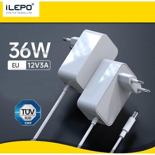 36W Power Adapter For Computer Laptop Tablet DVD Camera 12V 3A Pocket Travel Charger DC 1.5M Cable Charger Laptop Accessories