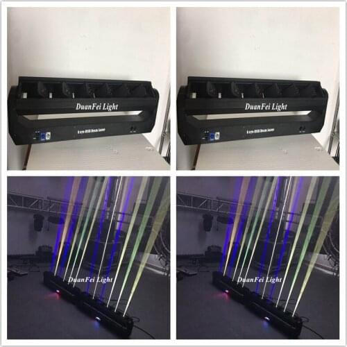 8lot 2019 new dj laser rgb moving head bar 3in1 moving bar laser beam 6 eyes disco laser rgb
