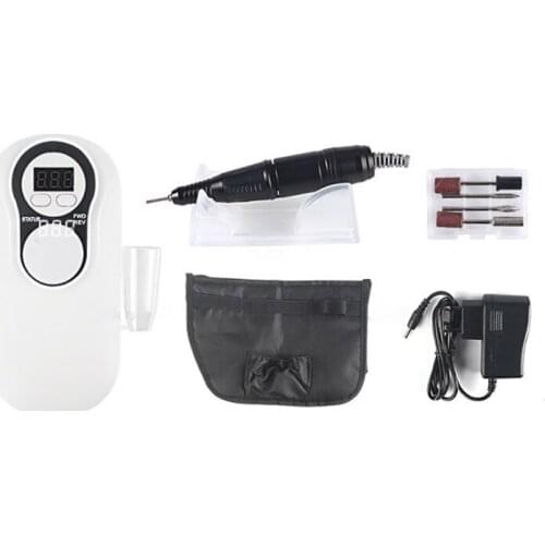 Nail Drill Machine 30000 RPM Nail Drill Pen Apparatus for Manicure Nail Gel Polisher LCD Display With Pocket Bag