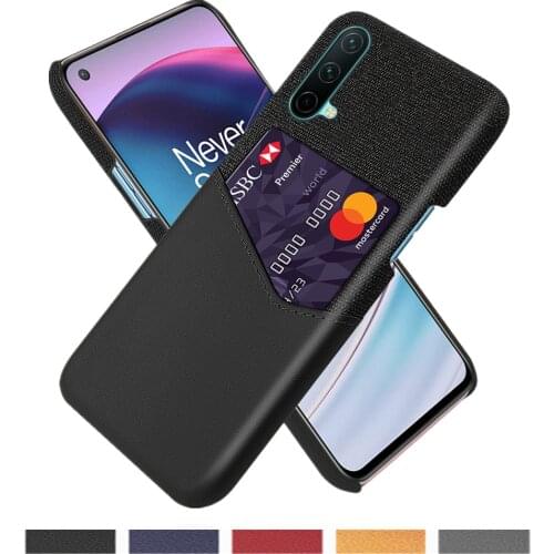 Business Case For OnePlus Nord CE N10 5G N100 9R 8T 9E Funda Febric Card Holder Cover For One Plus 7 7T 8 9 Pro 5 5T 6 6T Coque
