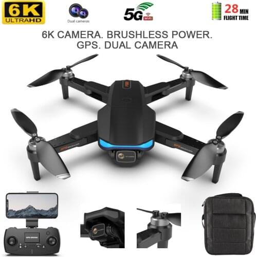 Drones With Camera HD 6k Wifi FPV RC Distance 1KM RC Quadcopter 249g Dron Brushless Motor 28 Min Flight Gifts For Children