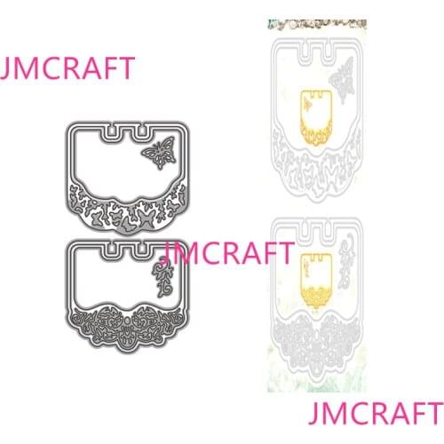JMCRAFT Butterfly Lace Pattern File Bag #3 Metal Cutting Dies DIY Scrapbook Handmade Paper Craft Metal Steel Template Dies