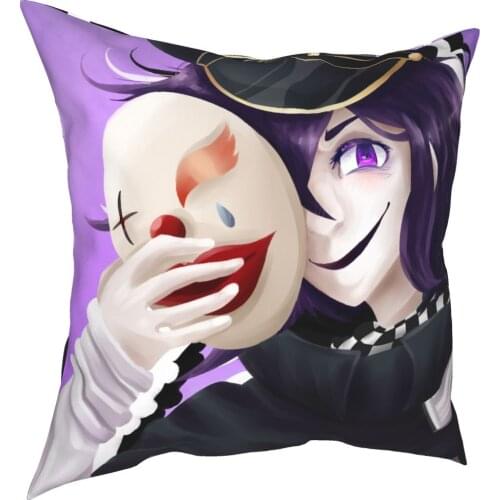 Kokichi Ouma Danganronpa V3 Pillowcase Soft Polyester Cushion Cover Decoration Throw Pillow Case Cover Home Square 45X45cm