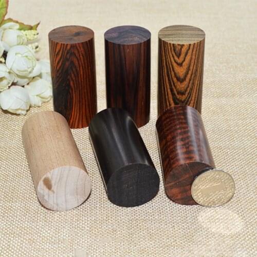1 PCS Red Rosewood Handmade round stick Wood Sandalwood 3×3.0Φ cm DIY Handmade Material Speaker Footpad