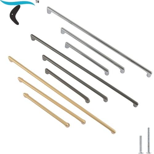 96/128/160 installation hole distance furniture handle, wardrobe drawer shoe cabinet, cabinet gold handle