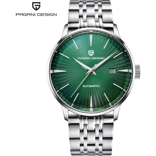 NEW PAGANI design luxury brand watch men mechanical watches waterproof stainless steel 2020 new Green dial men business watch