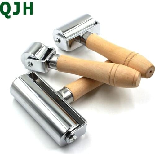 Practical Stainless steel (26/60/100)mm Leathers Glue Edges Laminating Roller Craft DIY Handmade Crafts Leather Roller Tool