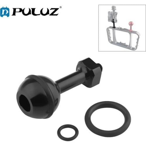 PULUZ Aluminum 1/4 inch Screw Ball Adaptor CNC Mount Adapter For GoPro/Xiaoyi/DJI Osmo Action Camera Diving Tray Stabilizer Kits