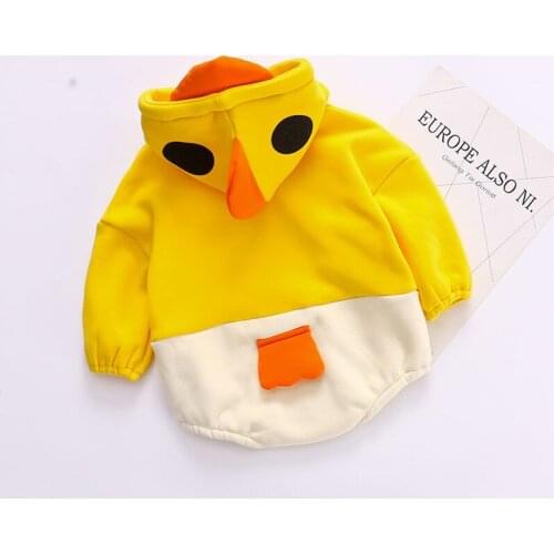 Happy Christmas romper newborn baby boys cartoon chicken design hooded jumpsuit for girls overalls children outfits pajamas