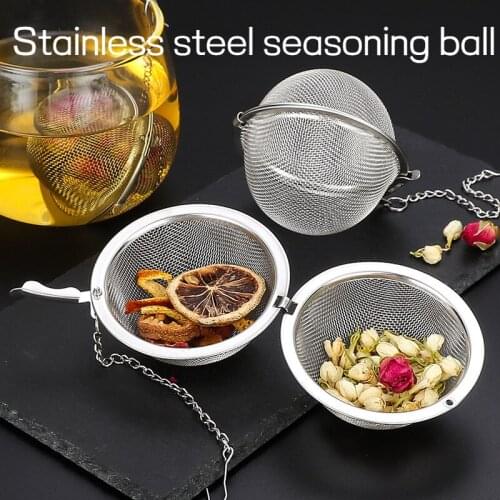 304 Stainless Steel Seasoning Ball Boiled Stew Seasoning Bag Tea Ball Stew Spice Box Tea Filter Marinated Ball