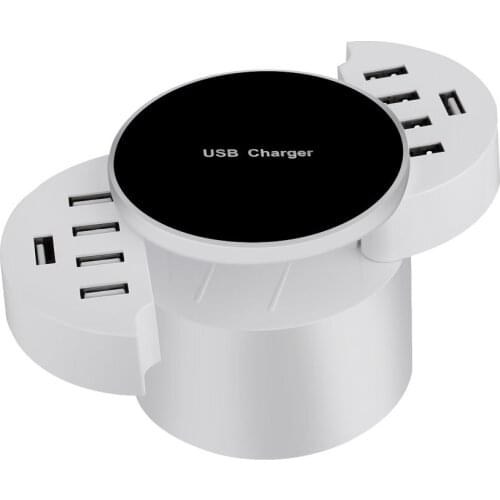 10 Smart USB Ports 5V/8A USB Charger Multi-Port Charger Wall Travel Household Charger for USB-powered Devices Fireproof