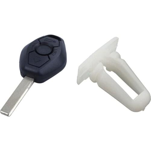 30Pcs Door Sill Trim Fastener Clips Protective Fixing For BMW FCP-0181 & 1X Remote Key 3 Button 315Mhz For BMW E81 E46