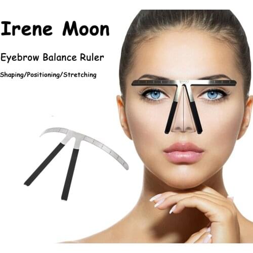 1pcs Microblading Ruler Eyebrow Shaping Positioning Stretching Balance Ruler Eyebrow Measuring Ruler Reusable Permanent Makeup