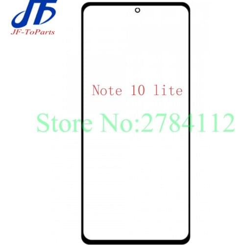10Pcs Touch Screen Panel Replacement For Samsung Galaxy Note 10 lite N770F Front Outer Glass Lens With OCA Glue
