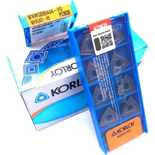 100PCS WNMG080404 HS PC9030 100% Original Carbide Inserts External Turning Tool CNC Lathe Cutter Tools High Quality With Box