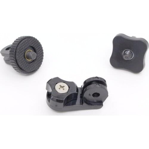 3pcs/lot 1/4"Connecter Mini Tripod Adapter Mount for Gopro Hero 8 7 6 4 3 Sj4000 Xiaomi Yi Go Pro Action Camera Accessories