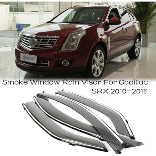 New 4pcs Blade Side Windows Deflectors Door Sun Visor Shield For Cadillac SRX 2010-2016