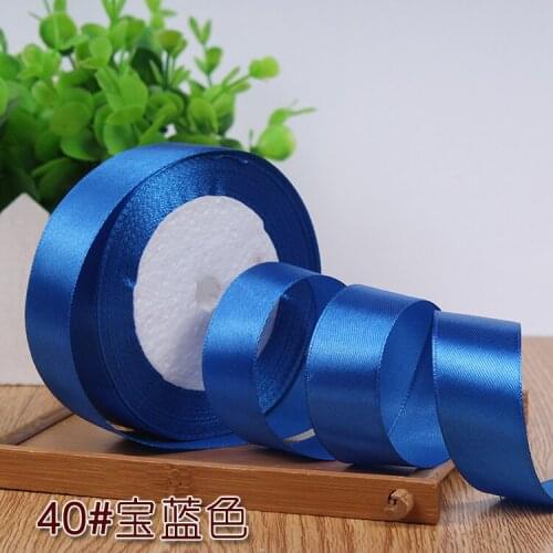 1" (25mm) 25 Yards Satin Ribbon arts crafts & sewing ribbon hand made diy material Christmas Wedding gift wrap decorative ribbon