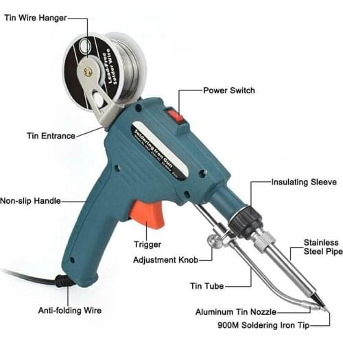 Auto Feeding Soldering Tool Manual Electric Soldering Iron Set Solder Tin SNO88